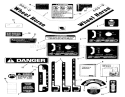 Decals And Miscellaneous Diagram and Parts List for 33-08B504 1988 Toro Lawn Tractor
