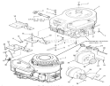 Engines Diagram and Parts List for 33-08B504 1988 Toro Lawn Tractor