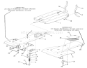 Frame Diagram and Parts List for 33-08B504 1988 Toro Lawn Tractor