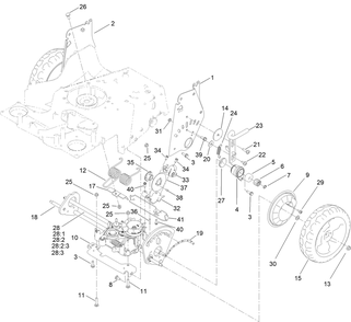 Part Location Diagram of 139-8990 Toro Hub-Rotor