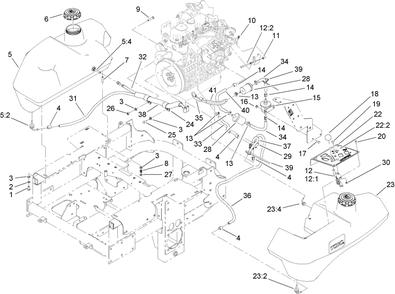 Part Location Diagram of 110-3880 Toro Throttle Control Asm