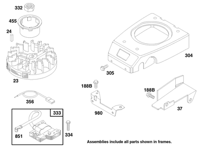 Engine Gts 150 Diagram and Parts List for 20465 790000001 - 799999999 Toro Lawn Mower