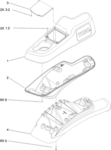 Lh Console Assembly Diagram and Parts List for 74943CP (312000001-312999999)(2012) Toro Lawn Mower