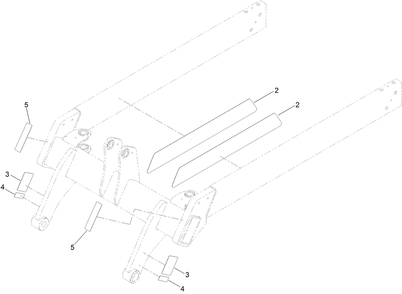 Lower Loader Arm Assembly No. 140-6063 Diagram and Parts List for 22370 413000000 - 414487256 Toro Lawn Tractor Accessories