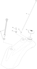 Fuel Tank Assembly No. 161-6672 Diagram and Parts List for 74532 418050000 - 999999999 Toro Lawn Tractor