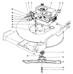 Engine Assembly Diagram and Parts List for 20725 0000001 - 0999999 Toro Lawn Mower