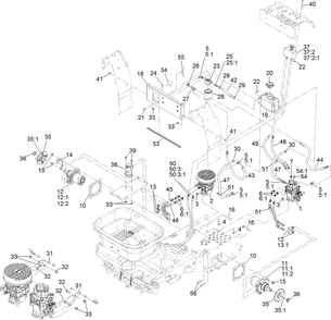 Part Location Diagram of 135-6272 Toro Screw-Hhf