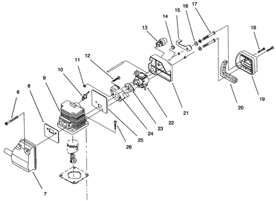 Engine Assembly (Continued) Diagram and Parts List for 51911 79000001 - 79999999 Toro Trimmer