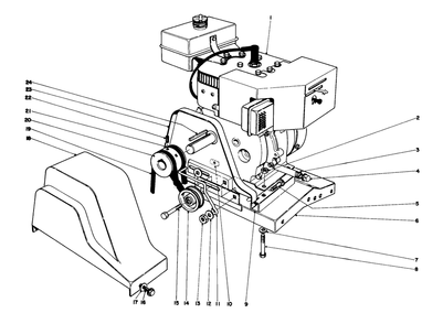 Engine Assembly Diagram and Parts List for 31660 2000001 - 2999999 Toro Snow Blower