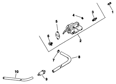 Fuel Pump-Engine Model No. Mv16s-Type 56519 Diagram and Parts List for 30180 390001 - 399999 Toro Lawn Tractor Accessories