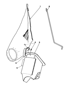 Bagging Kit No. 47-6510 (Optional) Diagram and Parts List for 16202C 7000001 - 7999999 Toro Lawn Mower