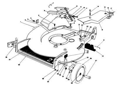 Housing Assembly Diagram and Parts List for 20695 8000001 - 8999999 Toro Lawn Mower