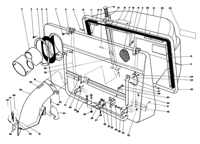 Easy-Empty Grass Catcher Model 59111 (Optional) Diagram and Parts List for 56150 7000001 - 7999999 Toro Lawn Tractor