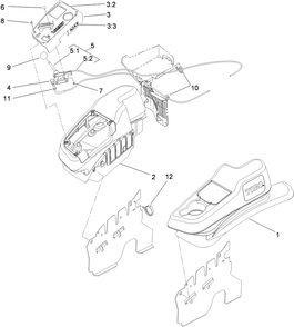 Part Location Diagram of 117-0876 Toro DECAL-PANEL, CONTROL