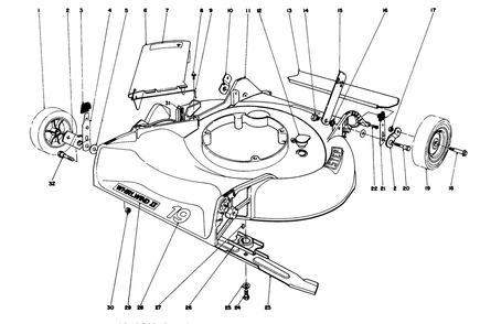 Housing Assembly Model 16009 & 16113 Diagram and Parts List for 16277 7000001 - 7999999 Toro Lawn Mower