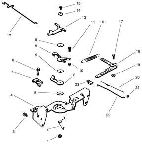 Group 9-Engine Controls (Models 73540 & 73541) Diagram and Parts List for 73540 8900001 - 8999999 Toro Lawn Tractor