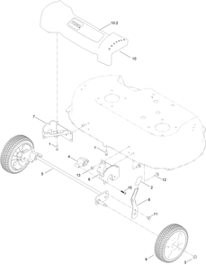 Front Wheel And Height-Of-Cut Assembly Diagram and Parts List for 21199HD 407000000 - 412999999 Toro Lawn Mower