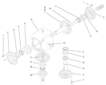 Part Location Diagram of 98-1340 Toro HOUSING