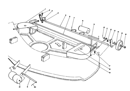44" Cutting Deck Model No. 57358 (Continued) Diagram and Parts List for 57430 8000001 - 8999999 Toro Lawn Tractor