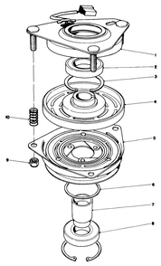 Clutch Assembly No. 54-3200 Diagram and Parts List for 30112 6000001 - 6999999 Toro Lawn Tractor Accessories
