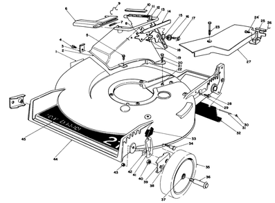 Housing Assembly Diagram and Parts List for 20674 3000001 - 3999999 Toro Lawn Mower