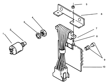 Electrical System Diagram and Parts List for 73421 5901047 - 5999999 Toro Lawn Tractor