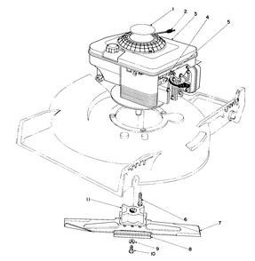 Engine Assembly Diagram and Parts List for 20561 0000001 - 0999999 Toro Lawn Mower