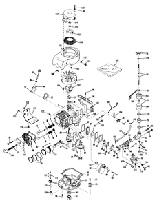 25" And 34" Engine Parts List Diagram and Parts List for 23200 7000001 - 7999999 Toro Lawn Mower