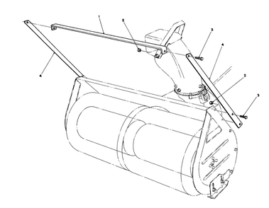 Drift Breaker Assembly No. 20-0650 (Optional) Diagram and Parts List for 57360 6000001 - 6999999 Toro Lawn Tractor