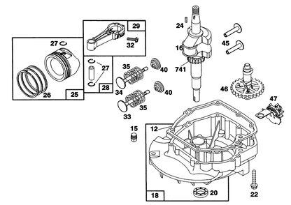 Engine Briggs & Stratton Model 122702-3171-01 Diagram and Parts List for 20216 1000001 - 1999999 Toro Lawn Mower