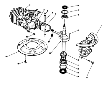 Crankshaft Assembly (Engine No. 47pl0-2) Diagram and Parts List for 20106 1000001 - 1999999 Toro Lawn Mower