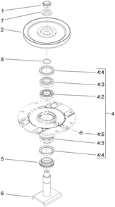 Part Location Diagram of 110-8297 Toro Bearing Asm