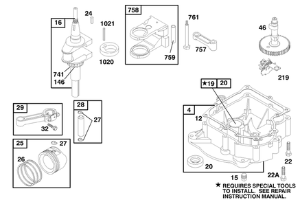 Part Location Diagram of 261190 Toro Eccentric