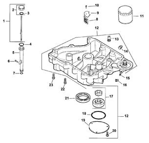 Oil/Lubrication-Engine Kohler Model No. Cv151 Spec 41560 Diagram and Parts List for 30177 795101 - 799999 Toro Lawn Tractor Accessories