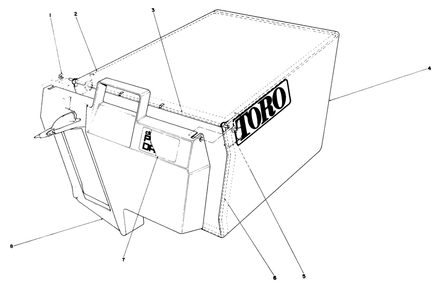 Recycler Bagging Kit Model No. 59174 (Continued)(Optional) Diagram and Parts List for 20322 2000001 - 2999999 Toro Lawn Mower