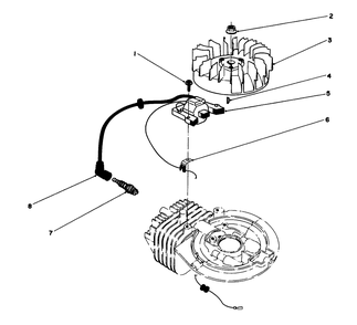Ignition Assembly (Engine Model No. 47pj8) (Engine Model No. 47ph7) Diagram and Parts List for 20684C 9000001 - 9999999 Toro Lawn Mower