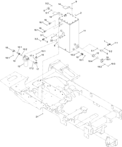 Hydraulic Fuel Tank And Fitting Assembly Diagram and Parts List for 23898 400000000 - 999999999 Toro Lawn Tractor Accessories