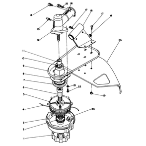 Trimmer Head & Gear Box Assembly Diagram and Parts List for 51645 6000001 - 6999999 Toro Trimmer