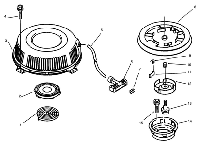 Starter Diagram and Parts List for 30166 690001 - 691549 Toro Lawn Tractor Accessories