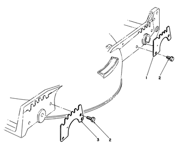 Wear Plate Kit No. 49-4080 (Optional) Diagram and Parts List for 20695 7000001 - 7999999 Toro Lawn Mower