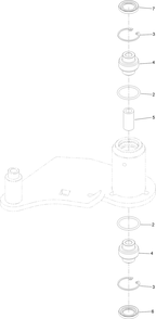 Idler Assembly Diagram and Parts List for 74942TE 402364843-404319999 Toro Lawn Tractor