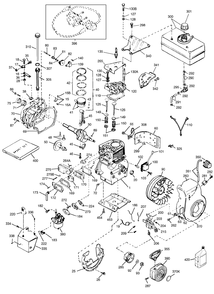 Engine Tecumseh Model Hsk60-76008b Diagram and Parts List for 38063 7900001 - 7999999 Toro Snow Blower