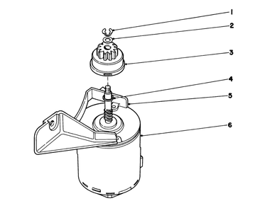 Starter Motor Diagram and Parts List for 18085 9000001 - 9999999 Toro Lawn Mower