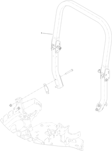 Roll-Over Protection System Assembly 2 Diagram and Parts List for 74945 401800000-403226783 Toro Lawn Tractor
