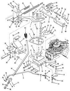 Transmission Linkage Assembly (212-H) Diagram and Parts List for 32-12B5A2 1000001 - 1999999 Toro Lawn Tractor