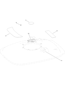 Decal Assembly Diagram and Parts List for 2604 312000001 - 312999999 Toro Lawn Tractor Accessories