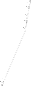 Lh Motion Control Linkage Assembly Diagram and Parts List for 29516 413000000 - 999999999 Toro Aerator