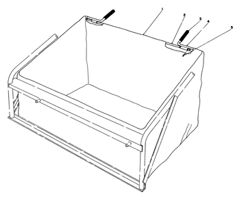 Leaf Bag Model 59123à (For Use On Twin Bagger Grass Catcher Model No. 59122 Only) (Optional) Diagram and Parts List for 56150 7000001 - 7999999 Toro Lawn Tractor