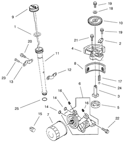 Part Location Diagram of 16154-2052 Toro Rotor-Pump