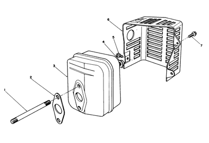 Muffler Assembly (Model No. Vmf5 & Vmg6) Diagram and Parts List for 20622 7000001 - 7999999 Toro Lawn Mower